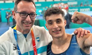 Santiago Mayol ganó el Bronce con el equipo argentino de gimnasia artística